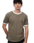BASİC CONTRAST RIB T-SHİRT