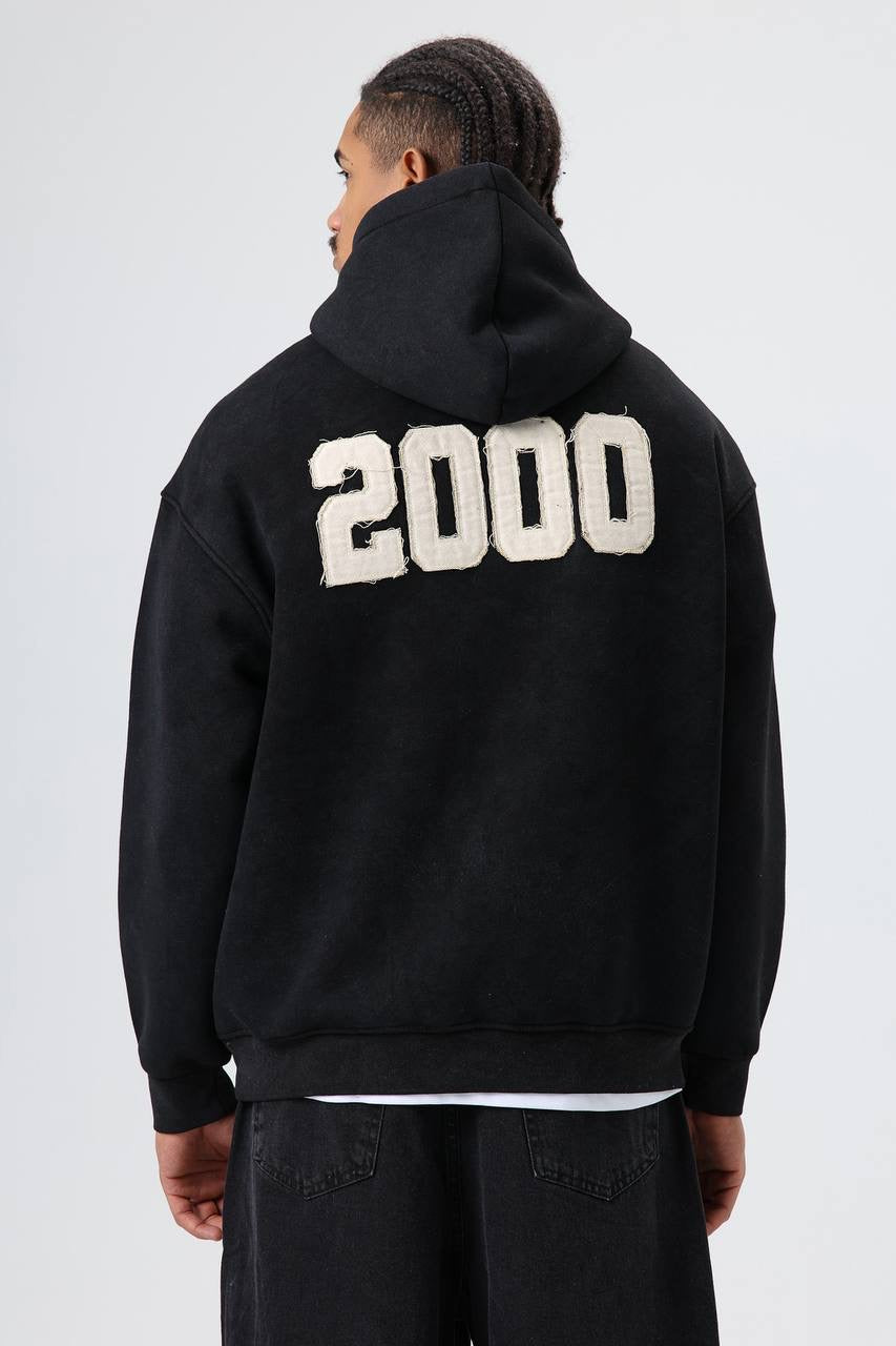 Written on the front and back hoodie
