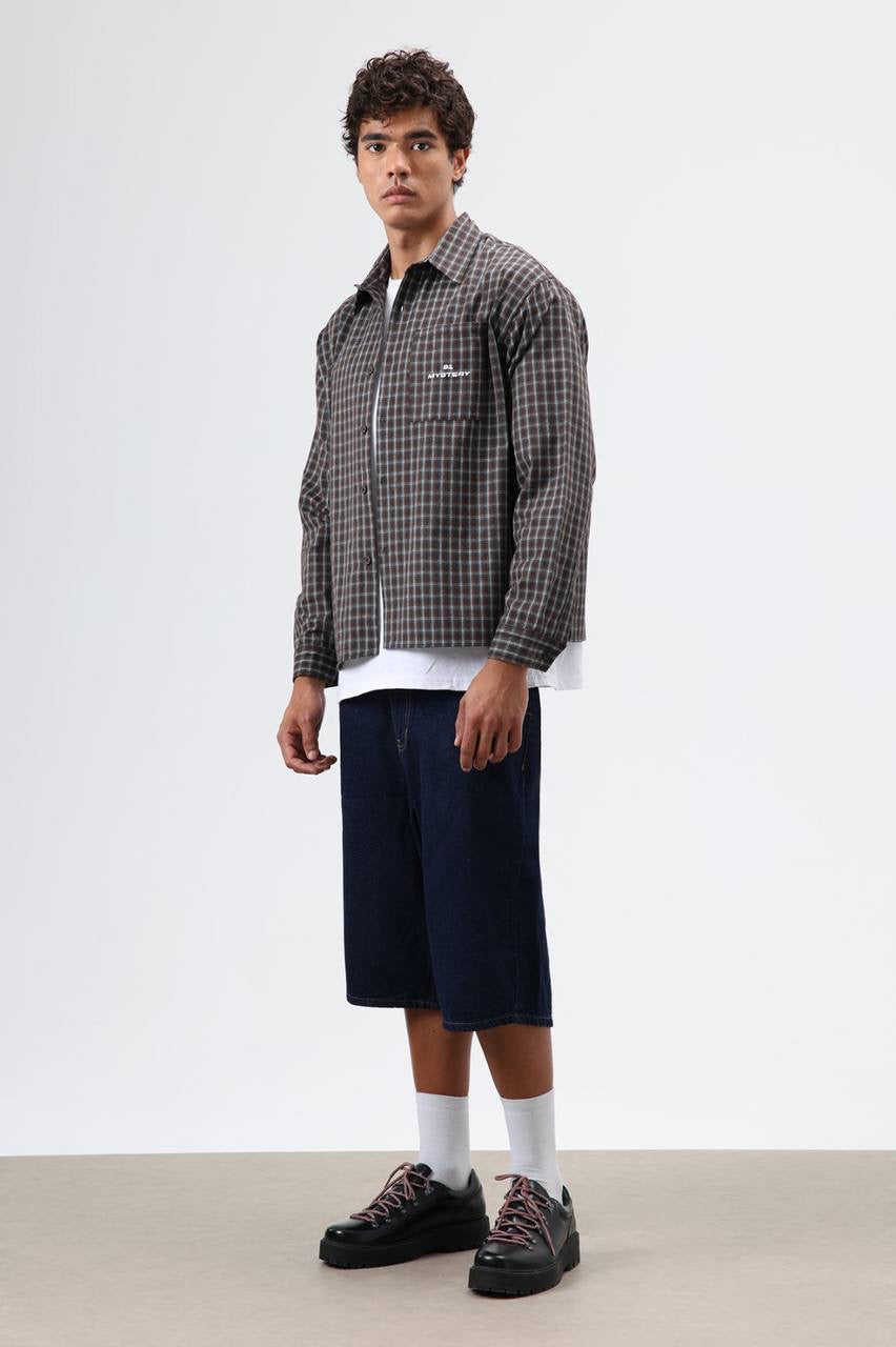 Striped checkered shirt