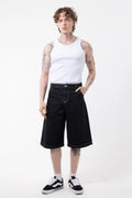 RELAXED FIT BERMUDA DENIM SHORTS