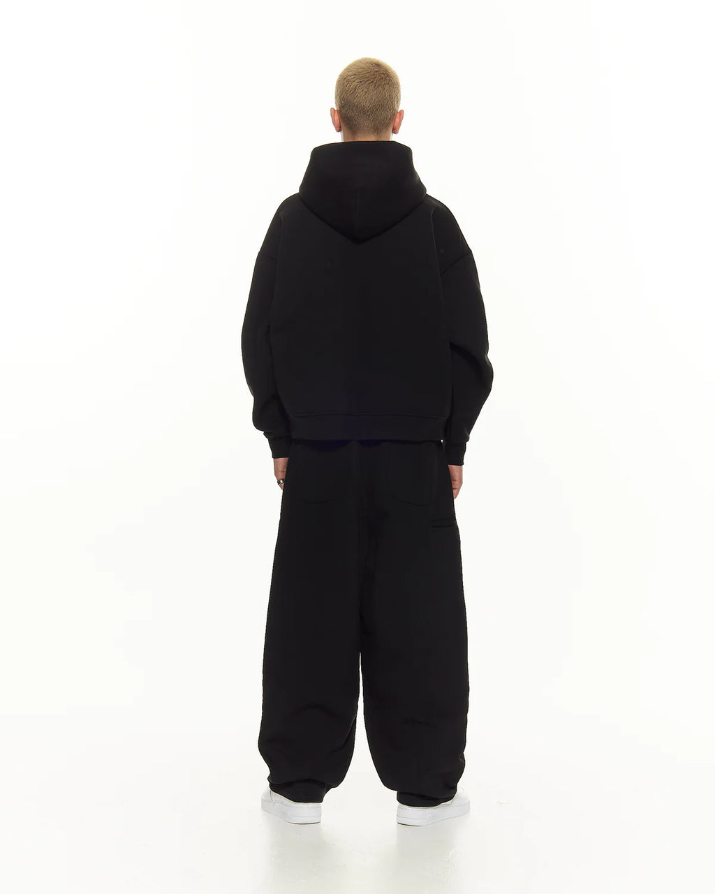 COZY ZIP UP - SET BLACK