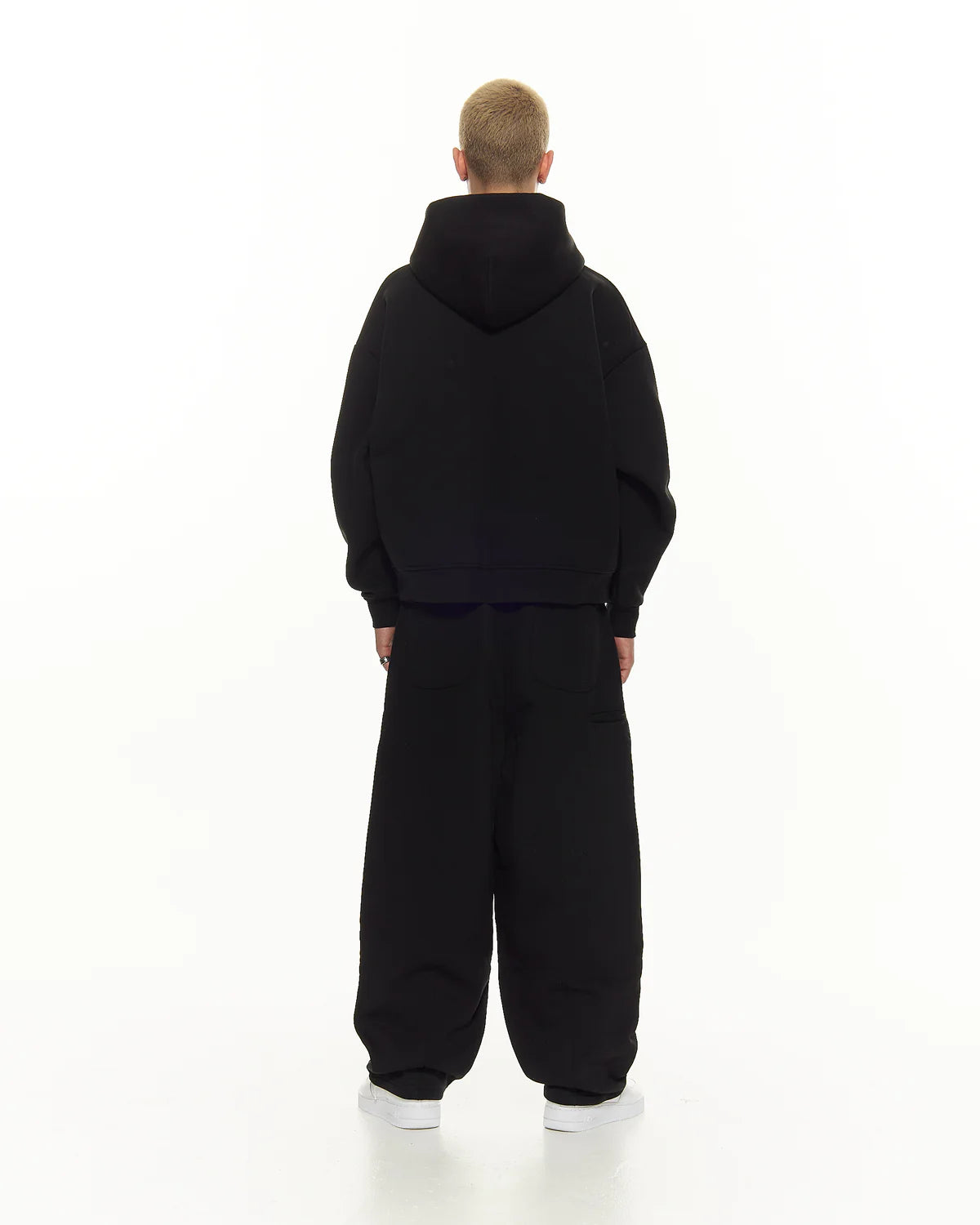 COZY ZIP UP - SET BLACK