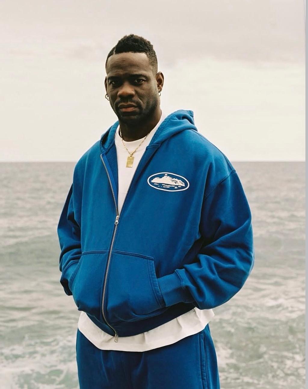 ISLAND PUFF PRINT TRACKSUIT [WASHED ROYAL]