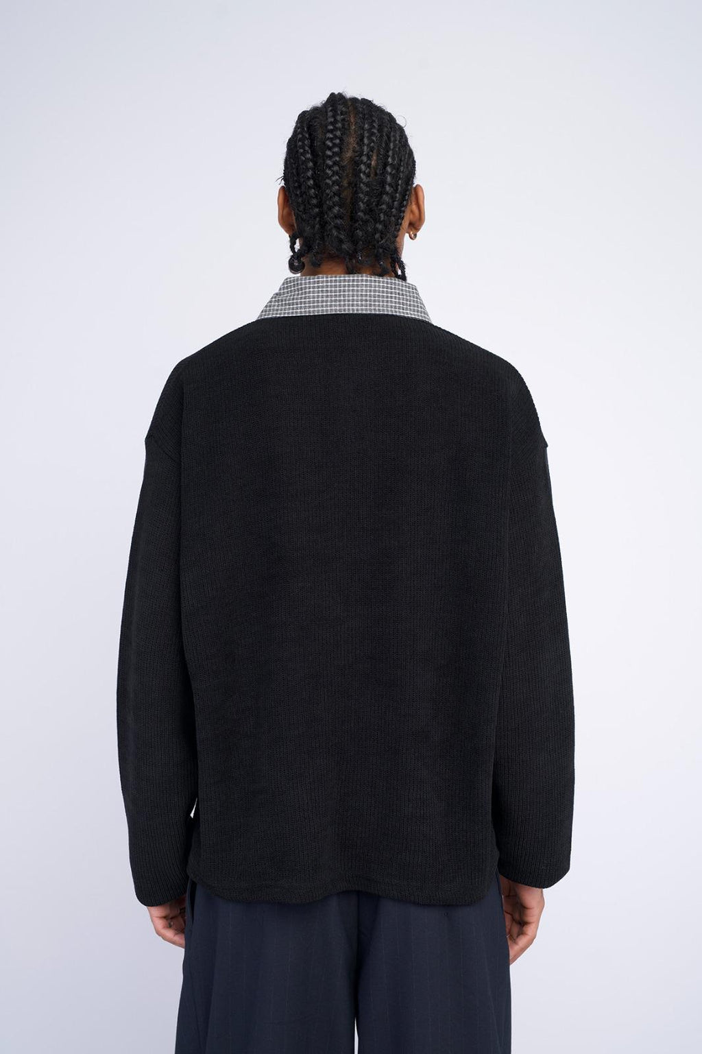 Long sleeve knitwear with collar