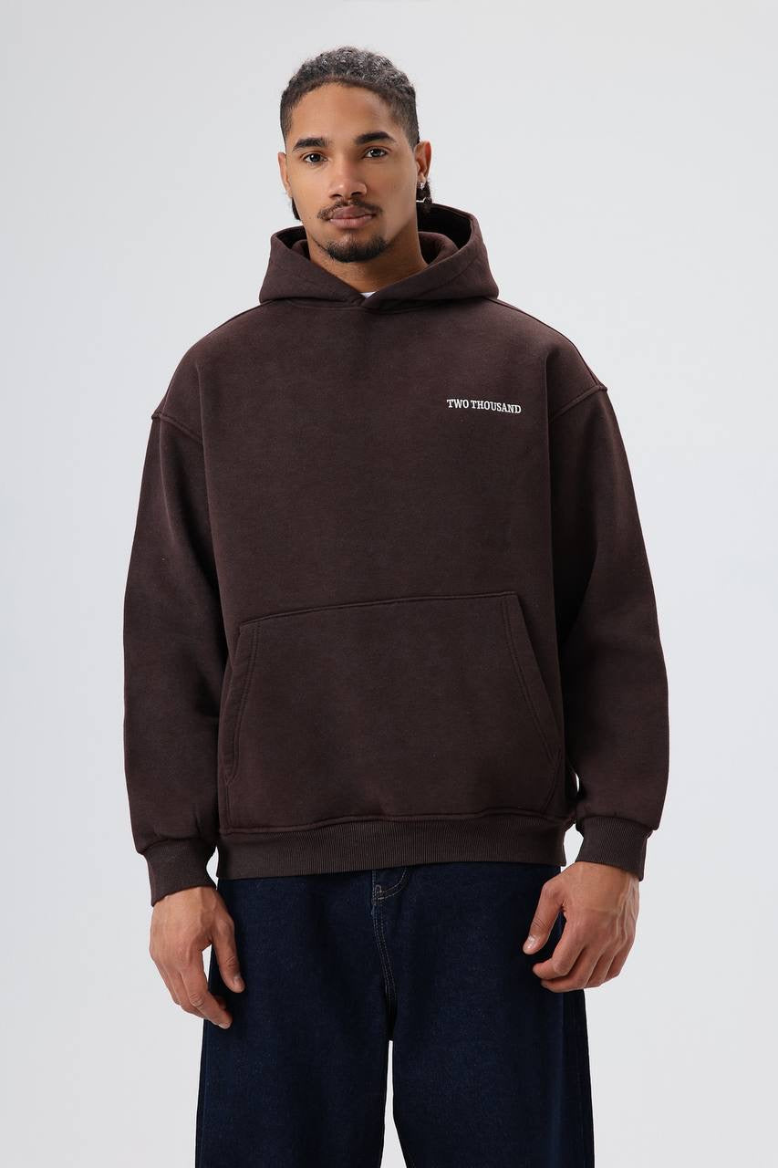 Written on the front and back hoodie