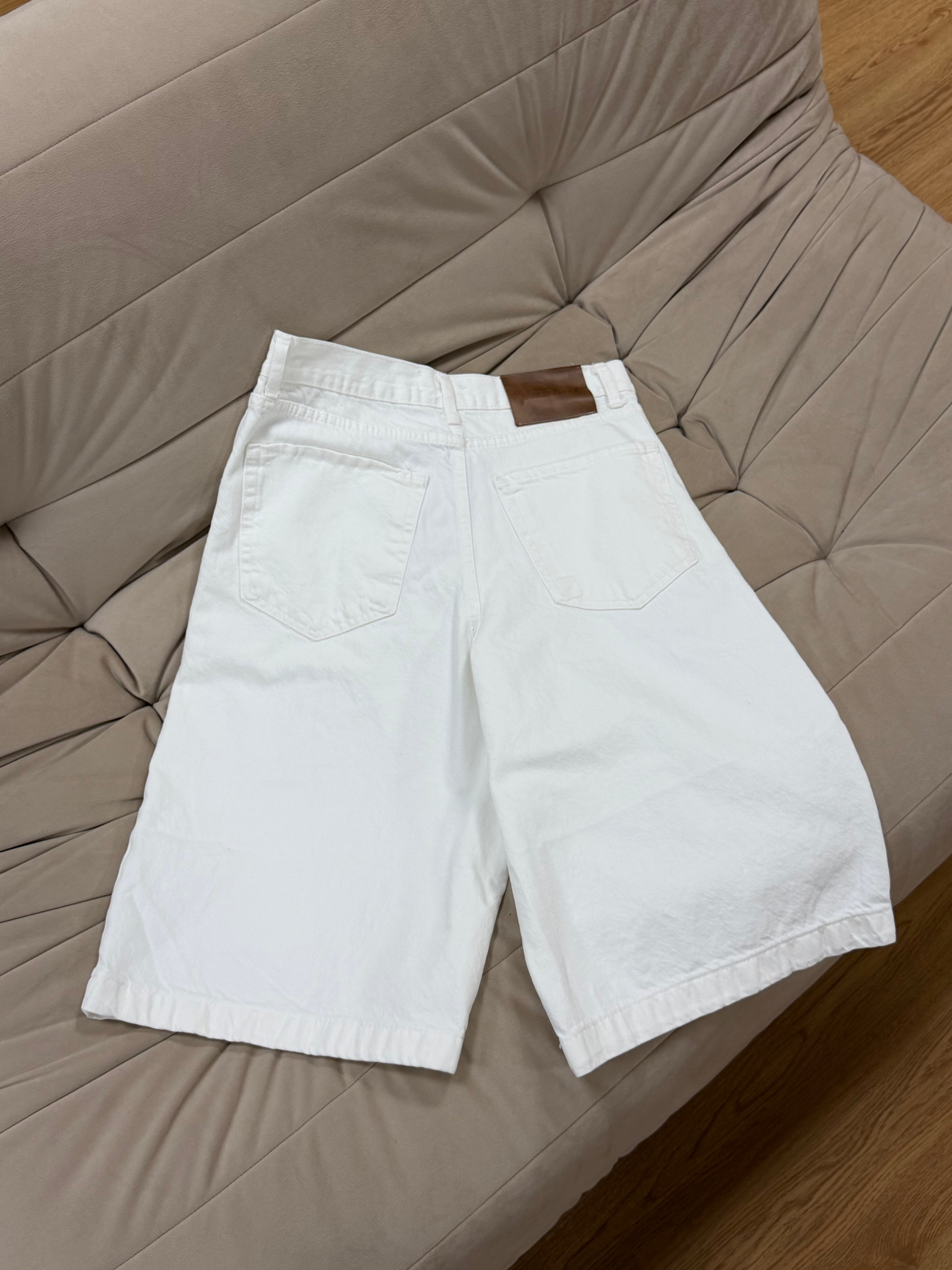 RELAXED FIT BERMUDA DENIM SHORTS