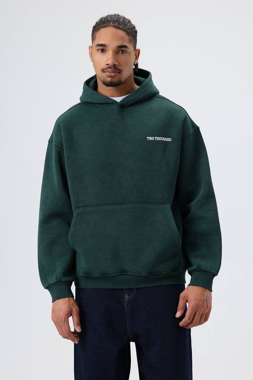 Written on the front and back hoodie