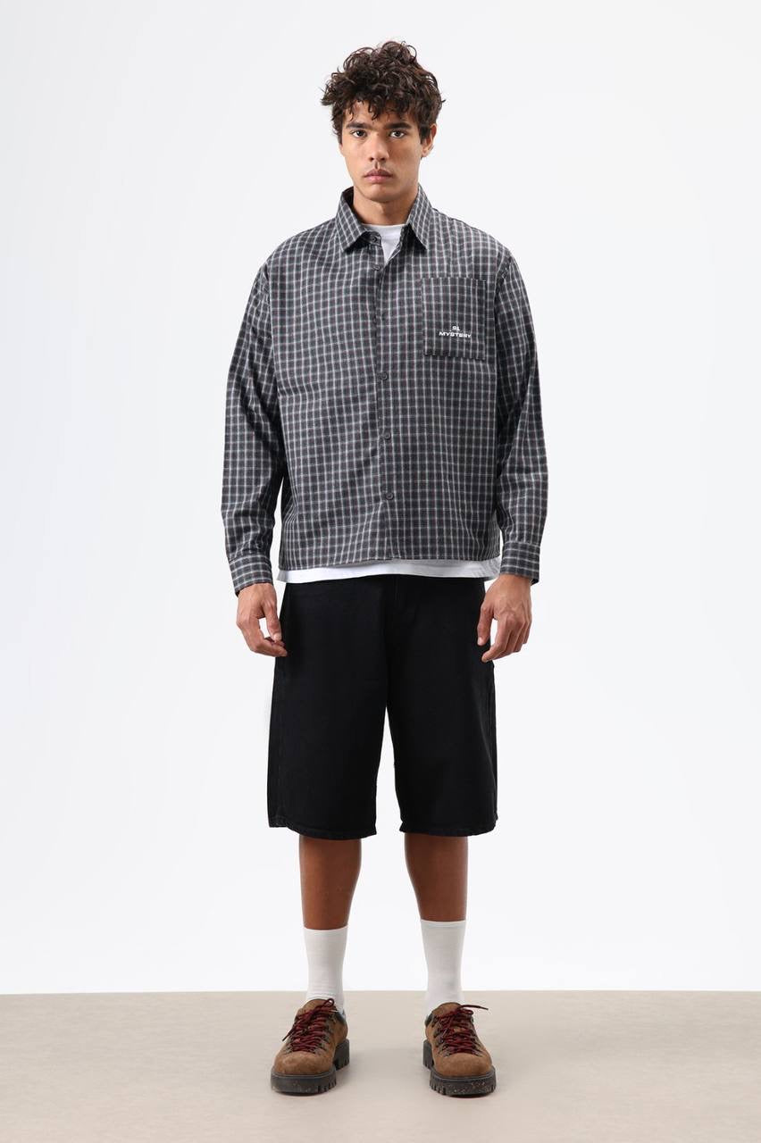 Striped checkered shirt