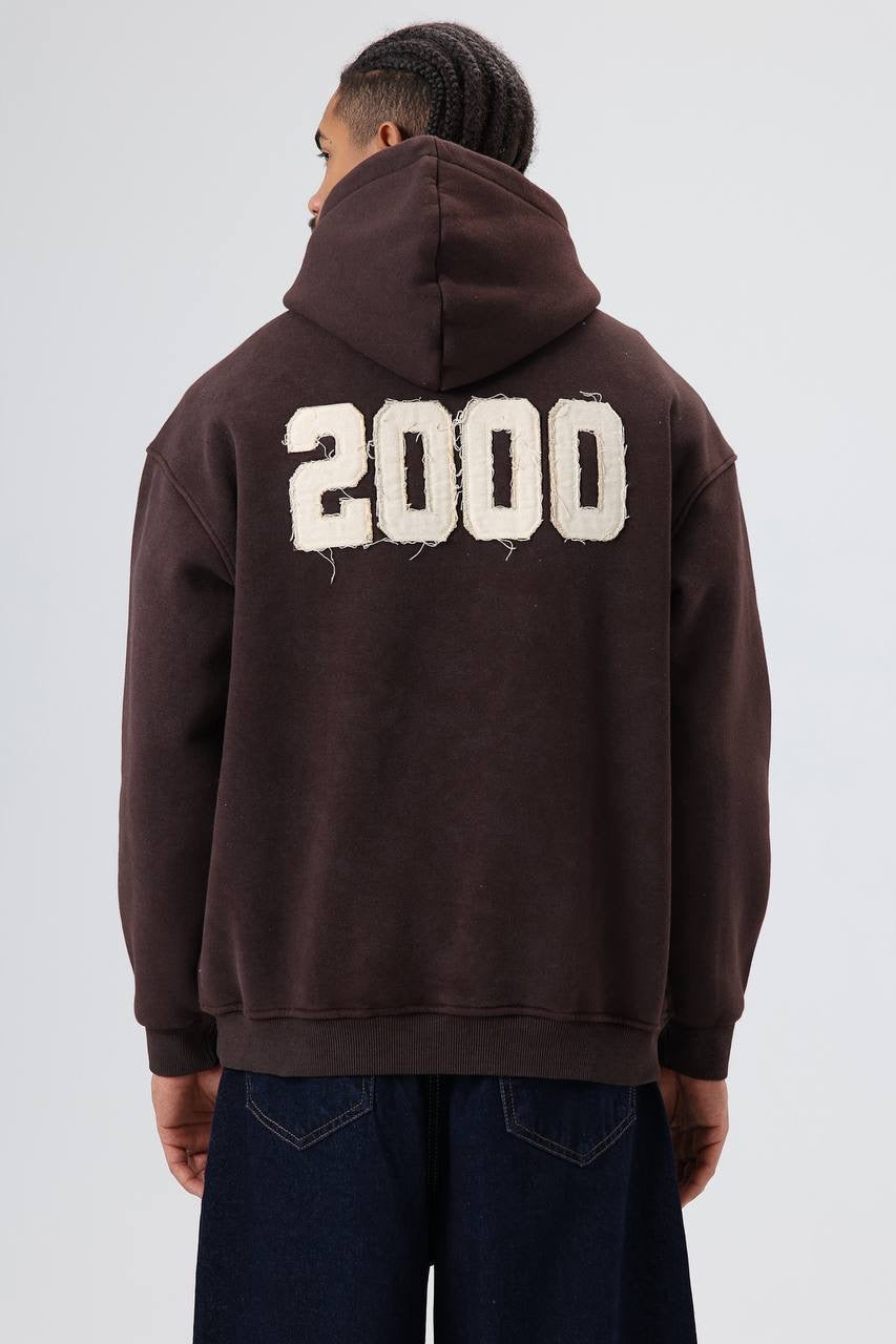 Written on the front and back hoodie