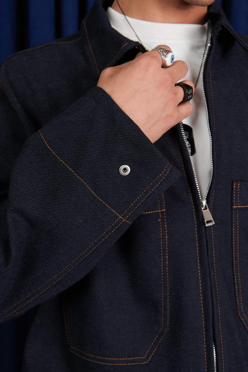 Lower upper denim suit