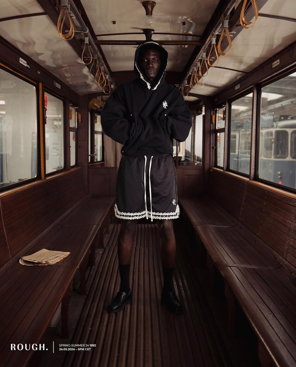 EMBROIDERED HOOD HOODIE