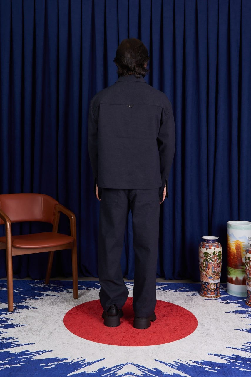 Lower upper denim suit