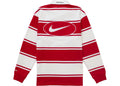 Supreme NIKE STRIPE Rugby Red