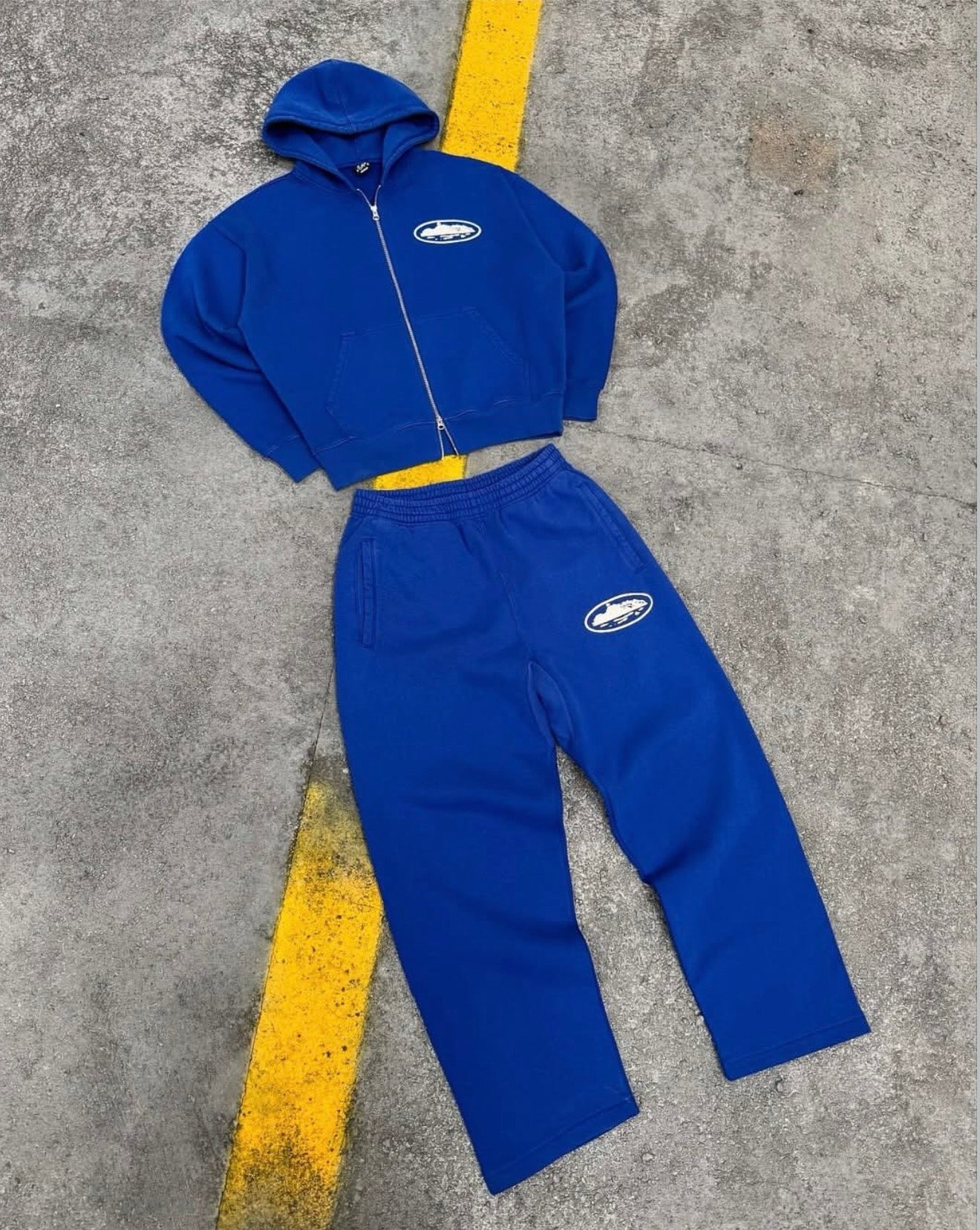 ISLAND PUFF PRINT TRACKSUIT [WASHED ROYAL]