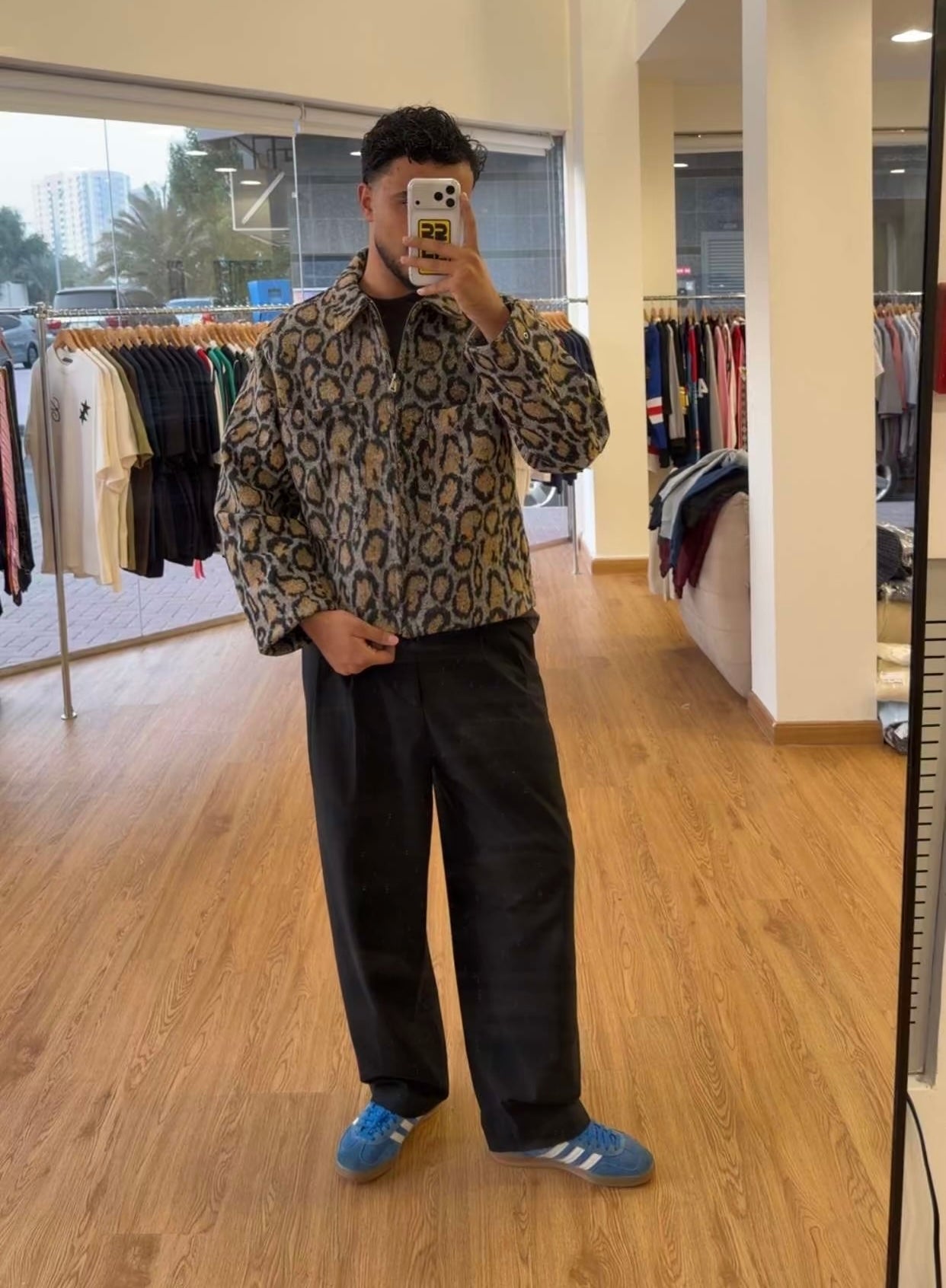 Leopard print jacket