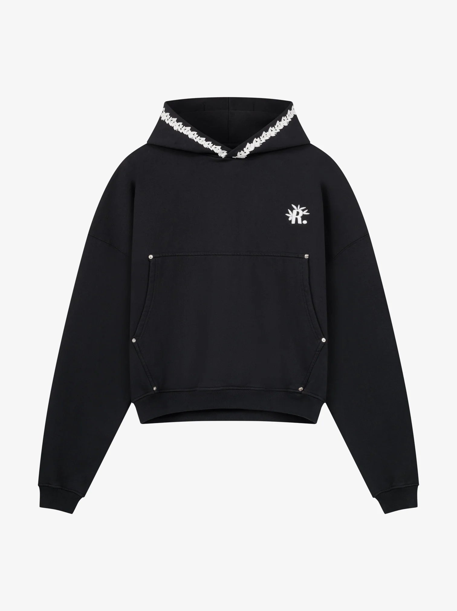 EMBROIDERED HOOD HOODIE