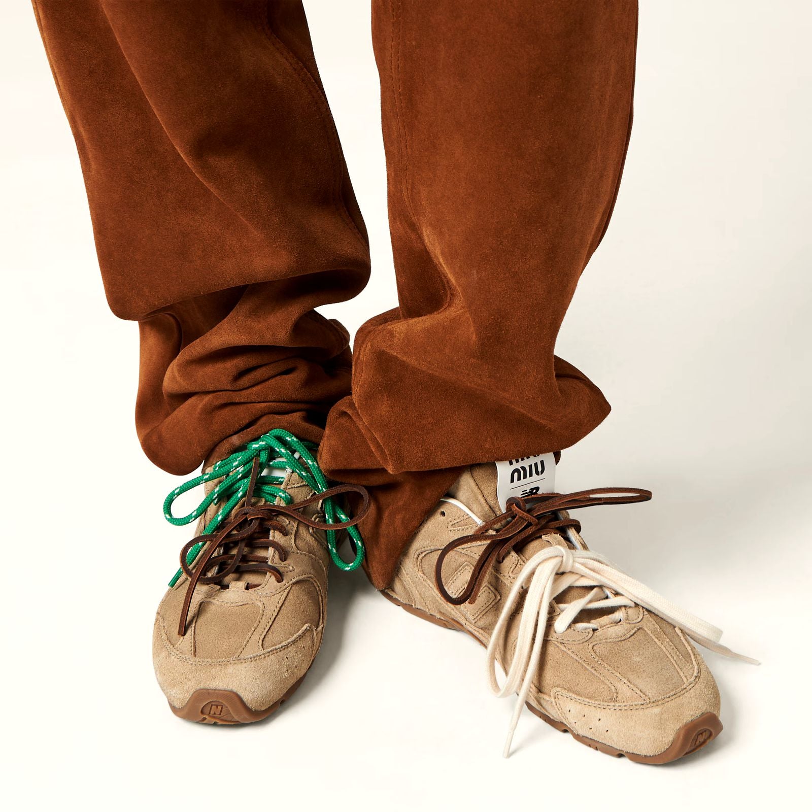 New Balance X Miu Miu 530 SL suede ’Green/Beige