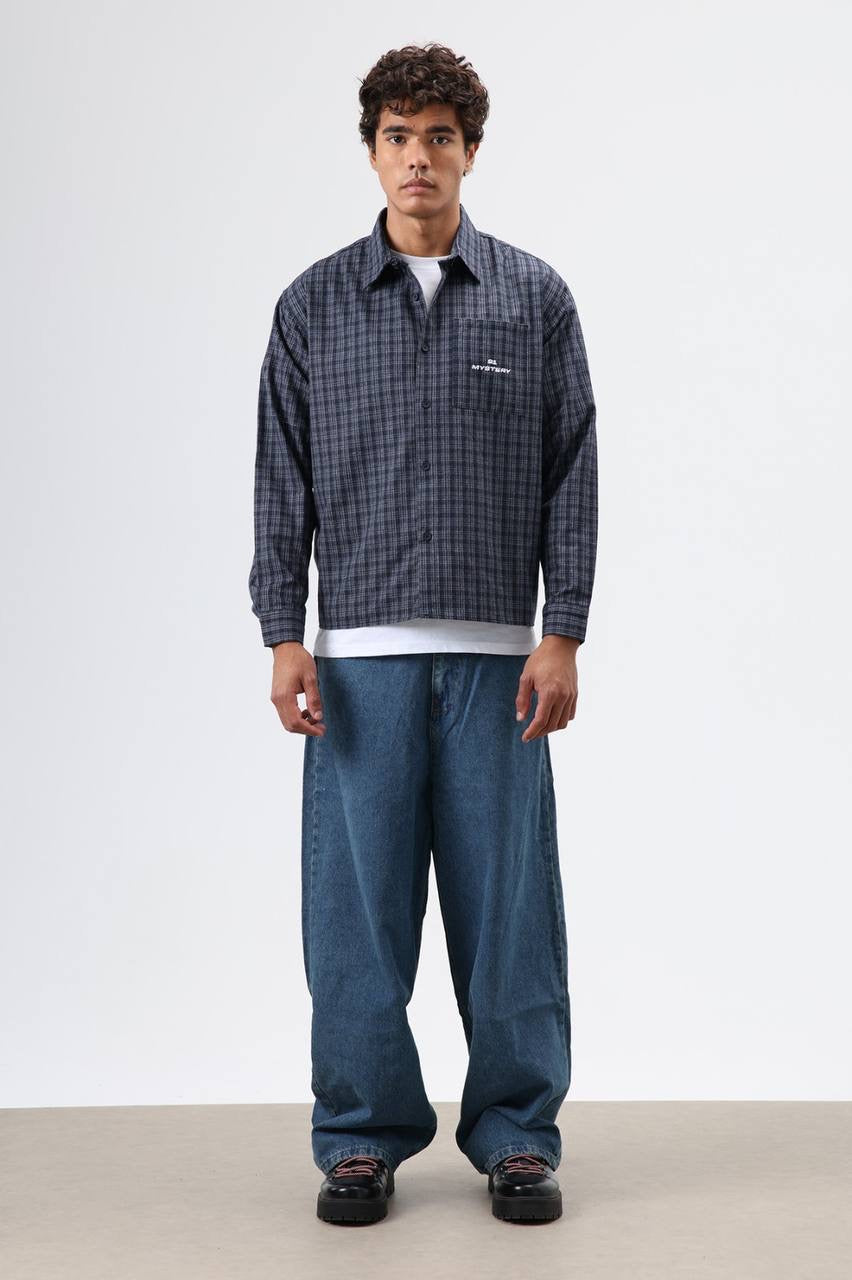 Striped checkered shirt