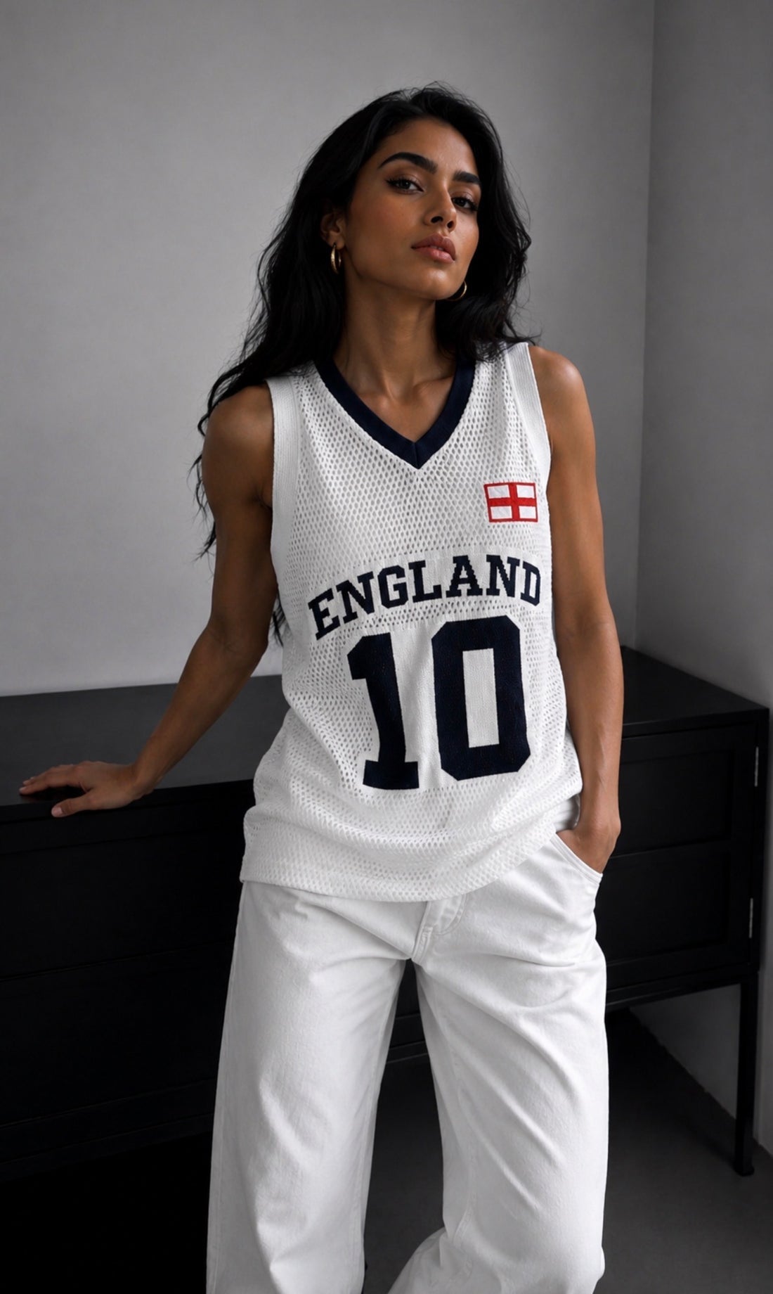OVERSIZE SPAIN KNIT TANKTOP ENGLAND