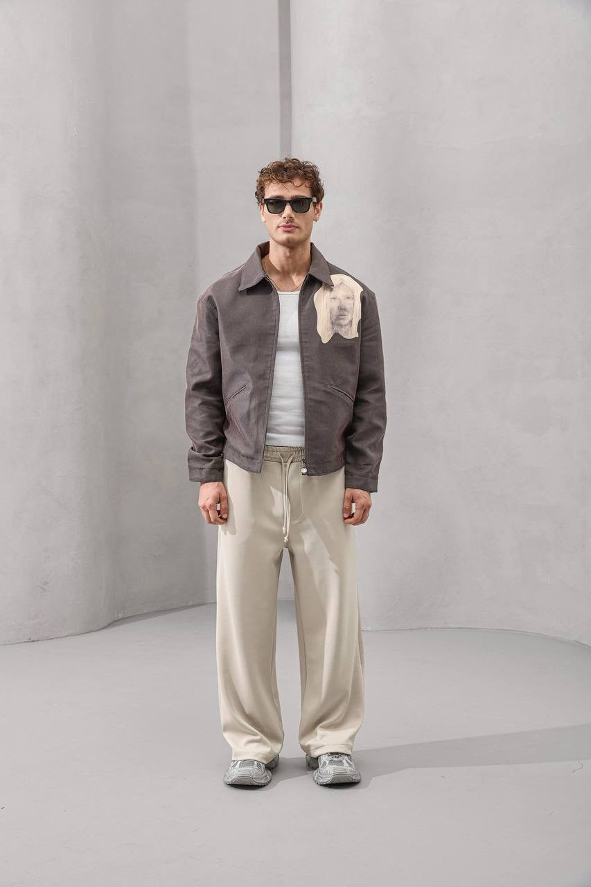 oversize printed jacket