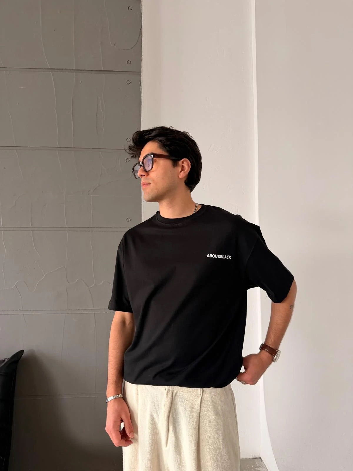 ABOUT BLACK TSHIRT