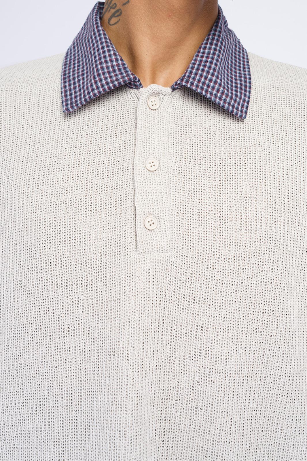 Long sleeve knitwear with collar