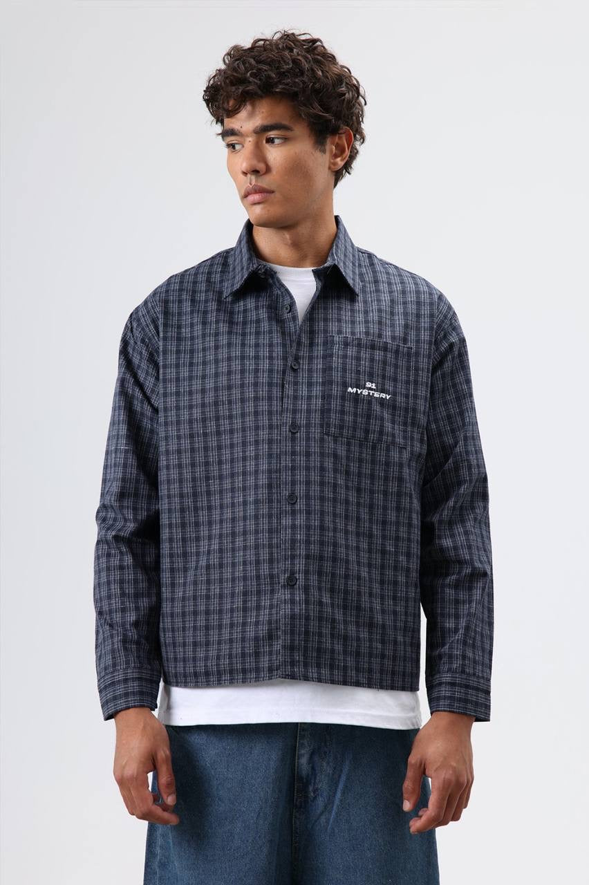 Striped checkered shirt