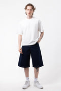 RELAXED FIT BERMUDA DENIM SHORTS