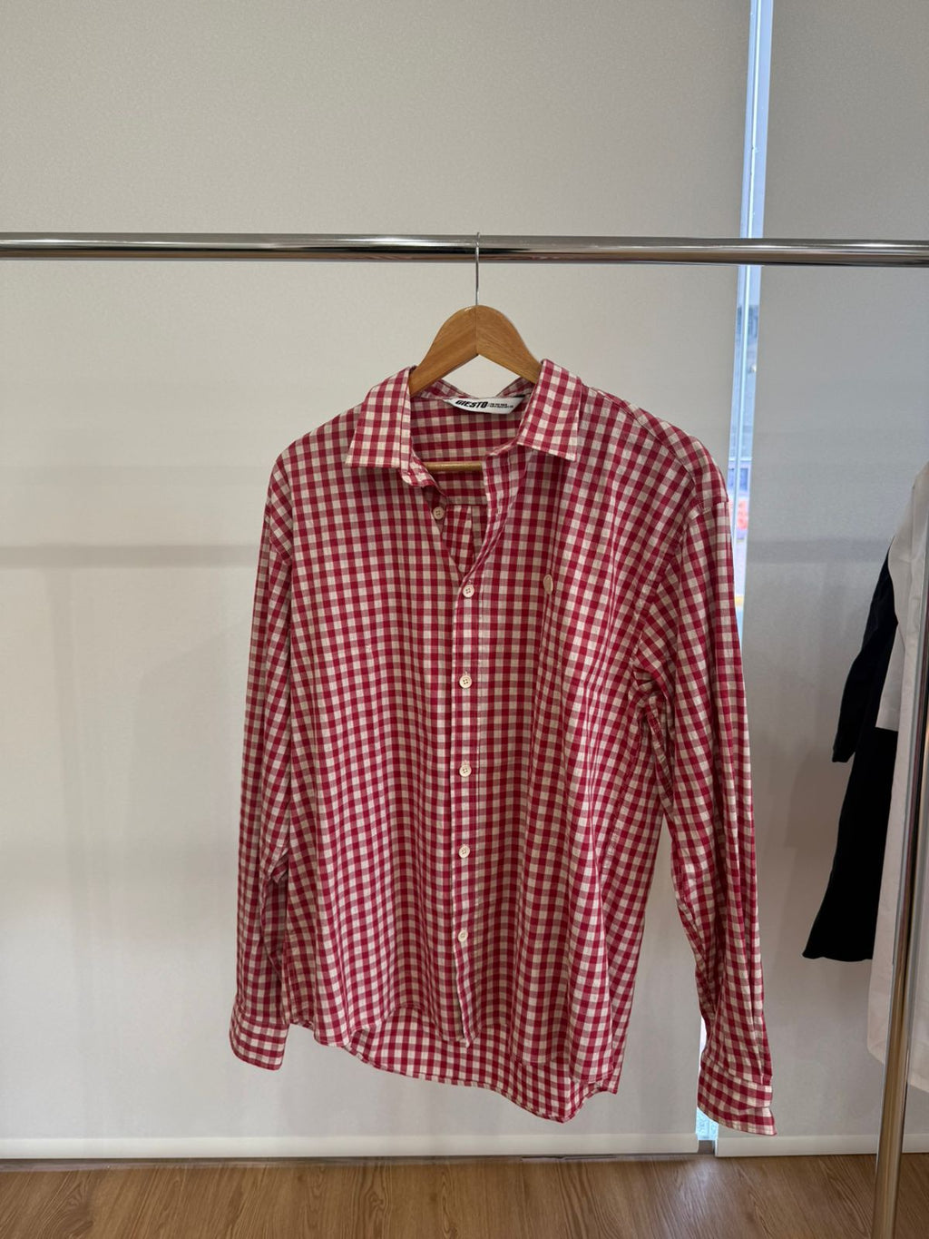 RED & WHITE GINGHAM SHIRT