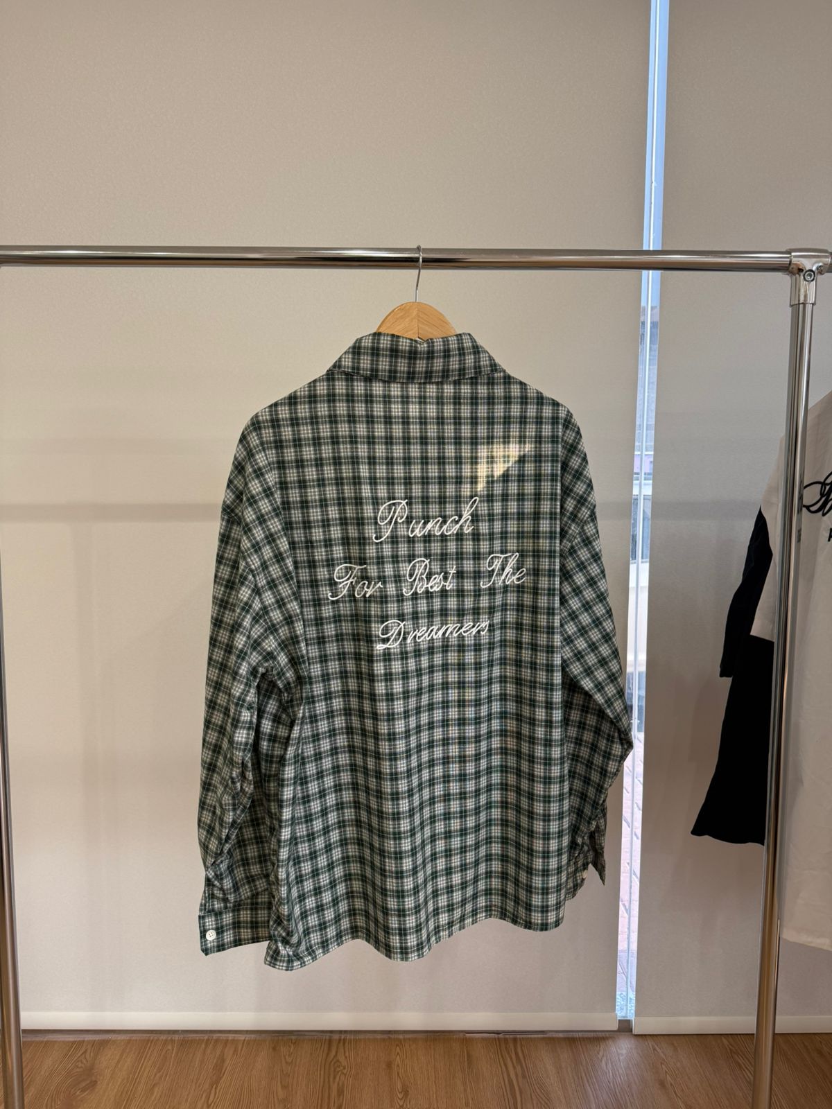 GRAY & WHITE CHECKERED SHIRT