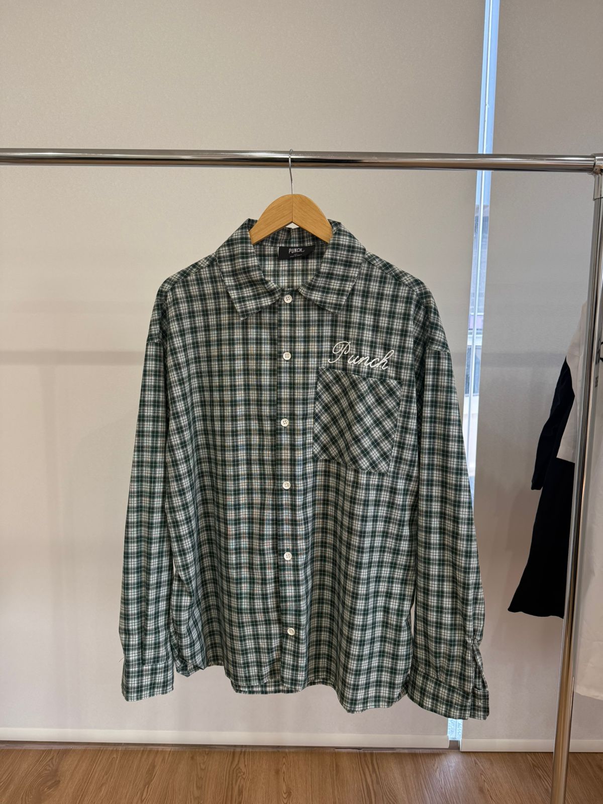 GRAY & WHITE CHECKERED SHIRT