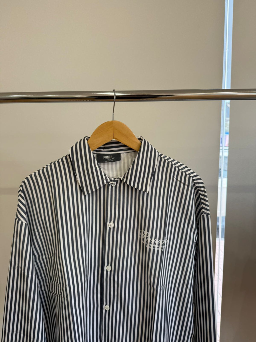 BLACK & WHITE STRIPED SHIRT