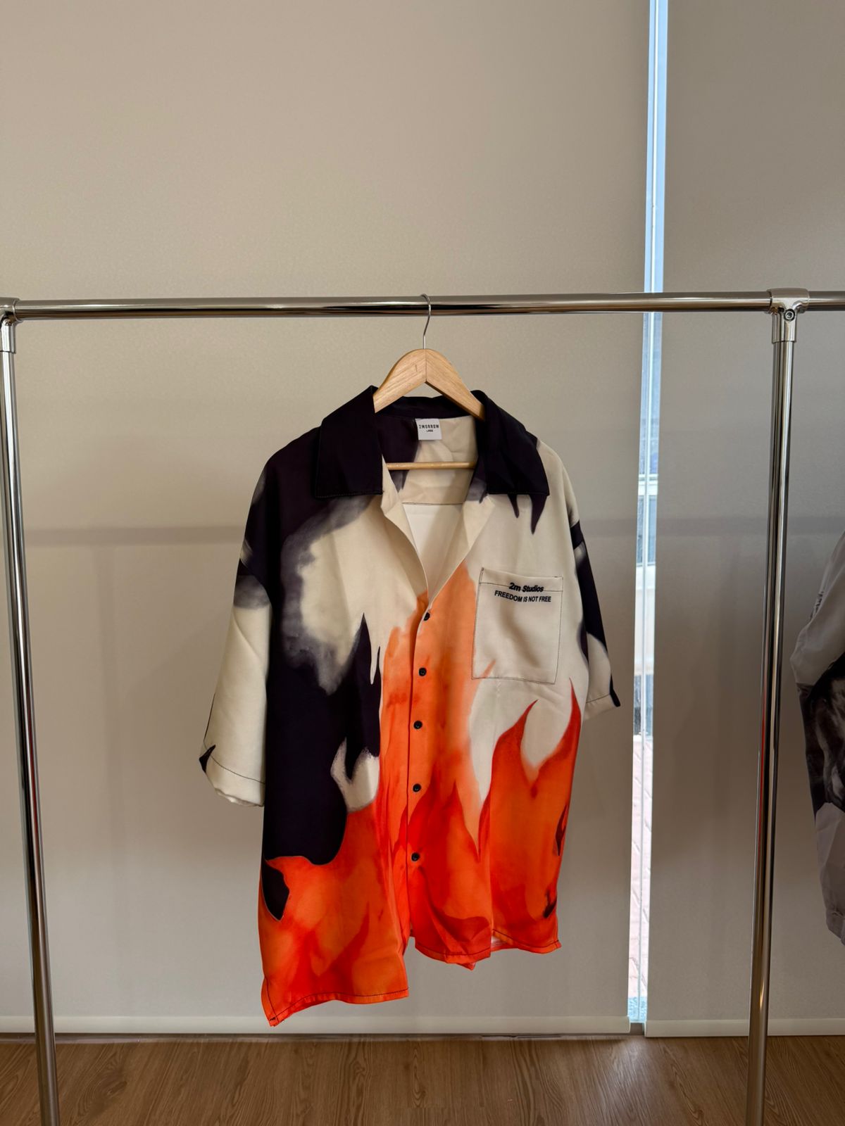 FLAME SHORT-SLEEVE CAMP SHIRT