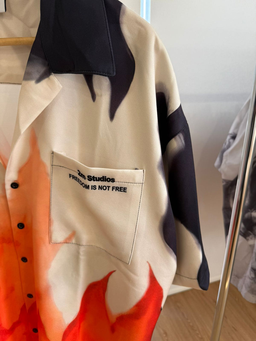 FLAME SHORT-SLEEVE CAMP SHIRT