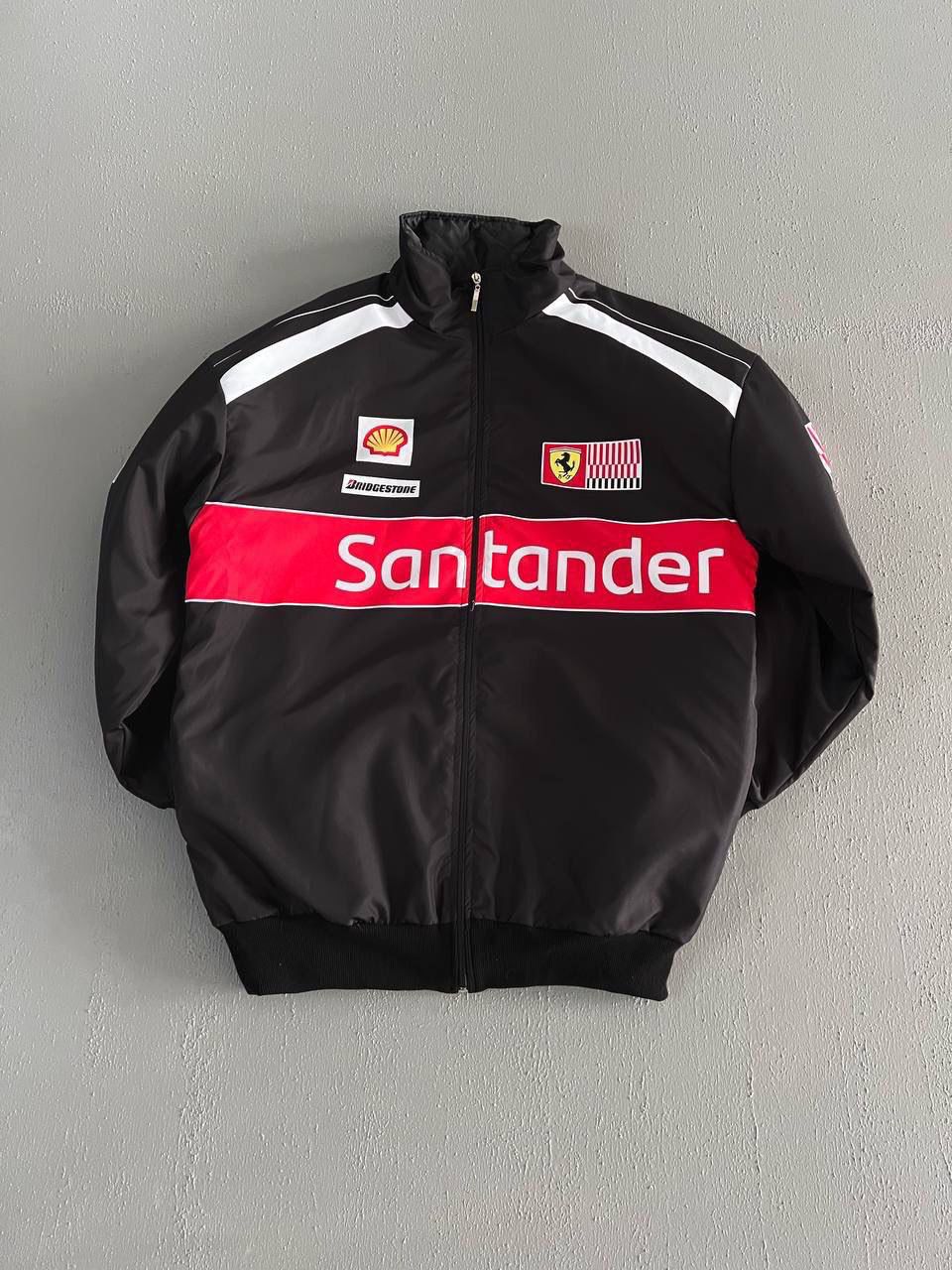 BLACK RACING BOMBER JACKET
