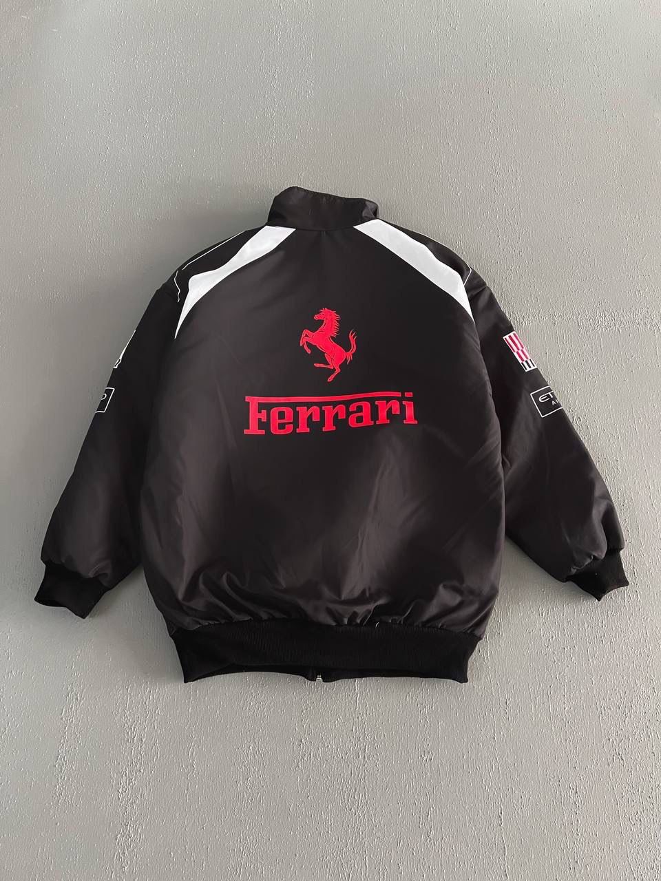 BLACK RACING BOMBER JACKET