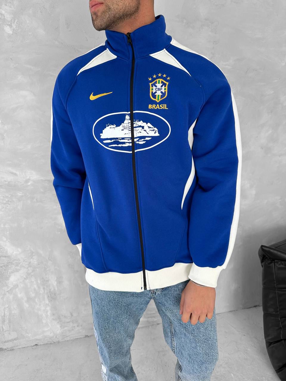 BLUE BRASIL TEAM TRACK JACKET