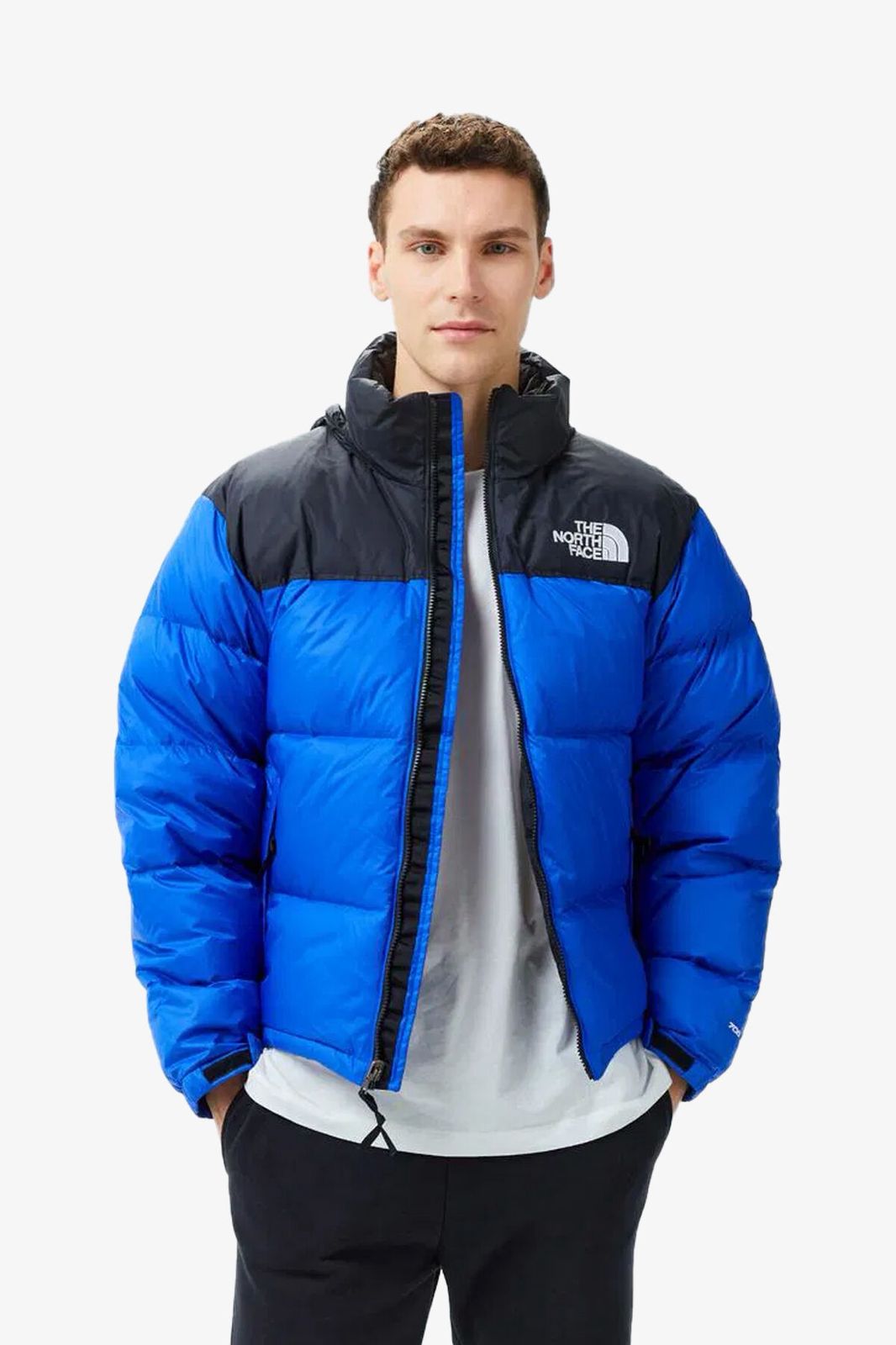 NORTH FACE BLACK & BLUE PUFFER JACKET