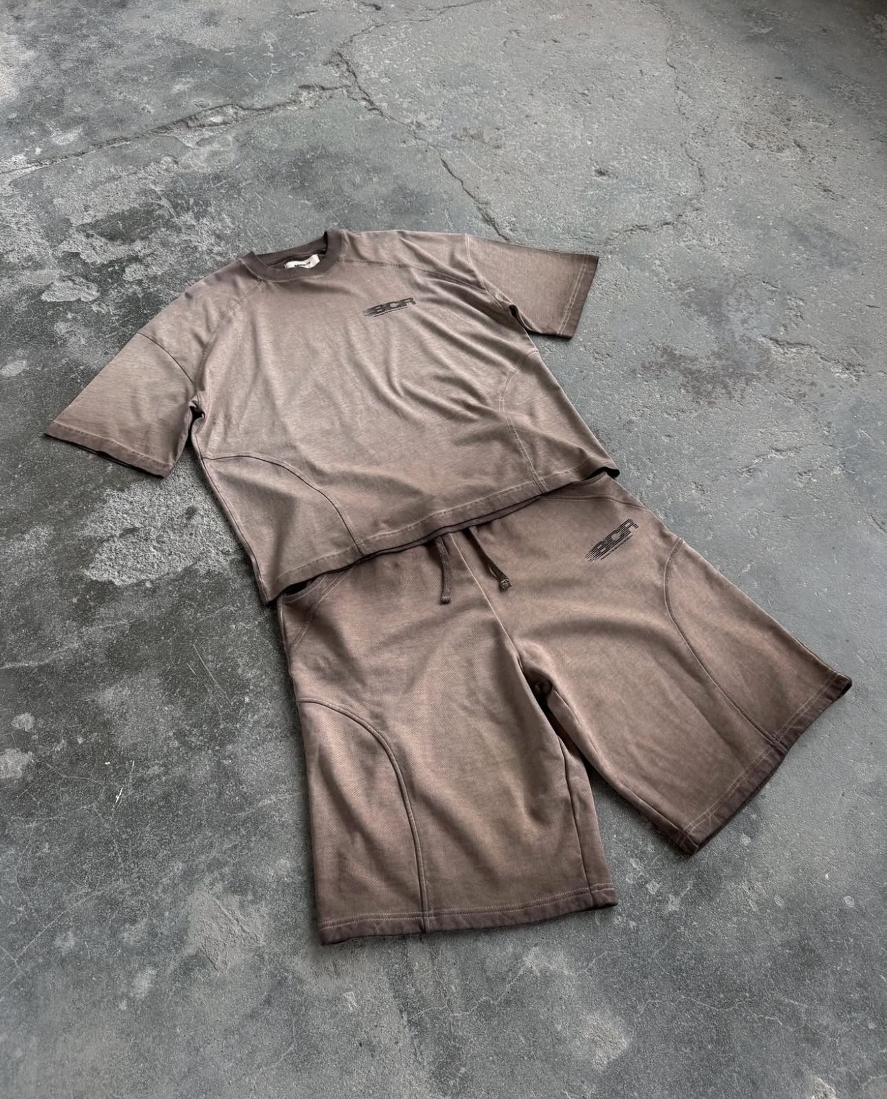 SCR COTTON SHORTS - BROWN