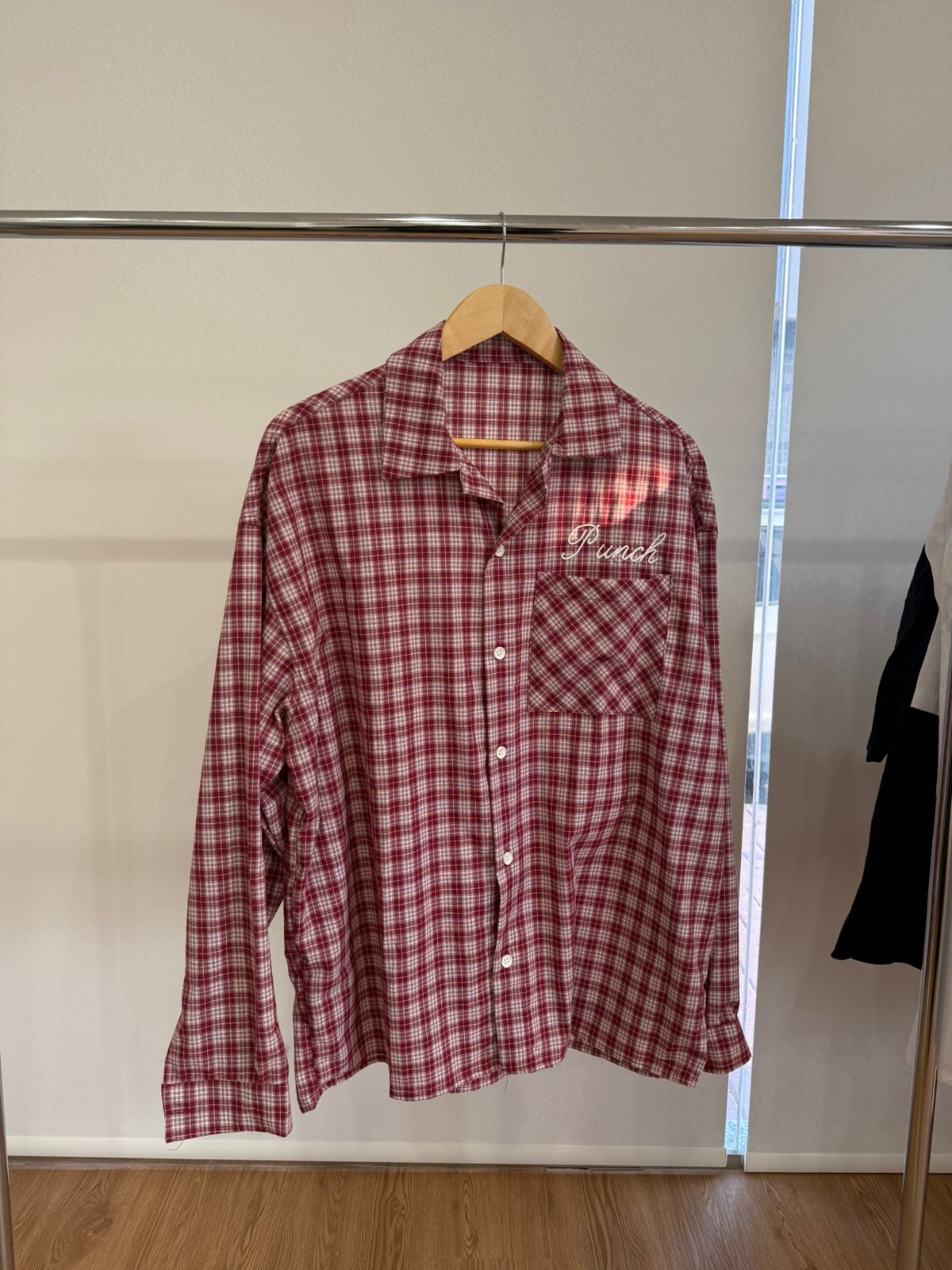 RED & WHITE CHECKERED SHIRT