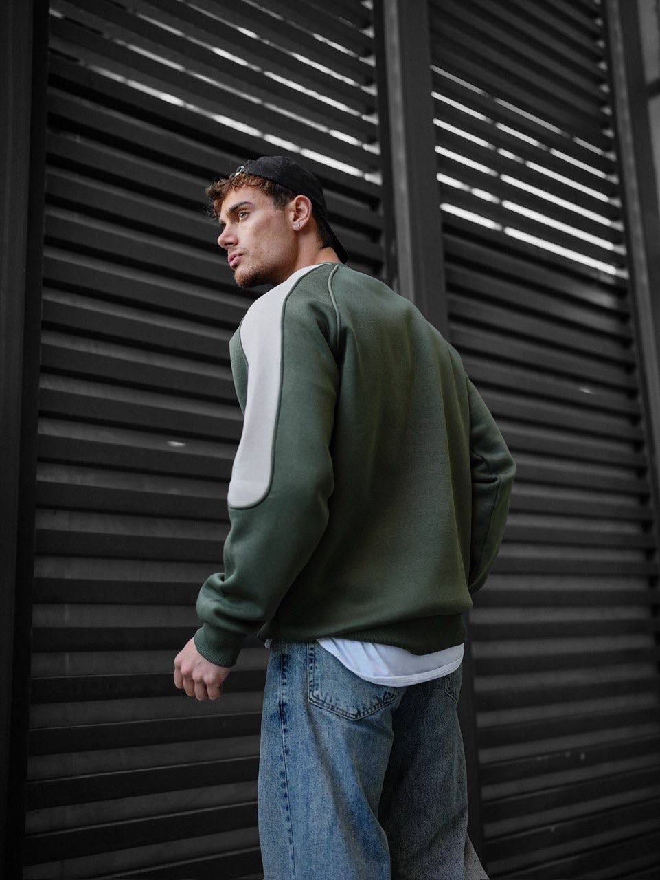 OLIVE GREEN VINTAGE SWEATSHIRT