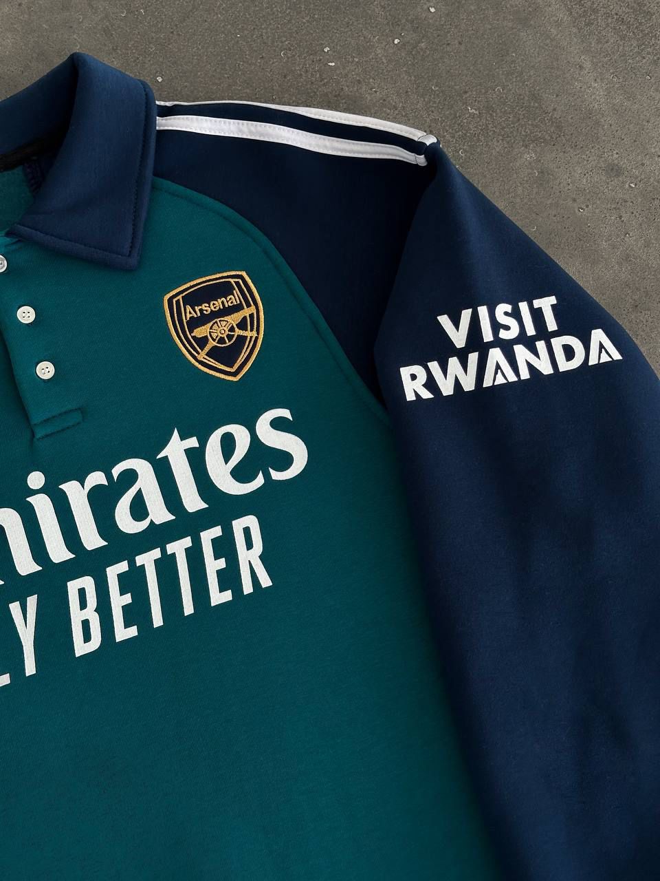 ARSENAL POLO COLLAR SWEATSHIRT