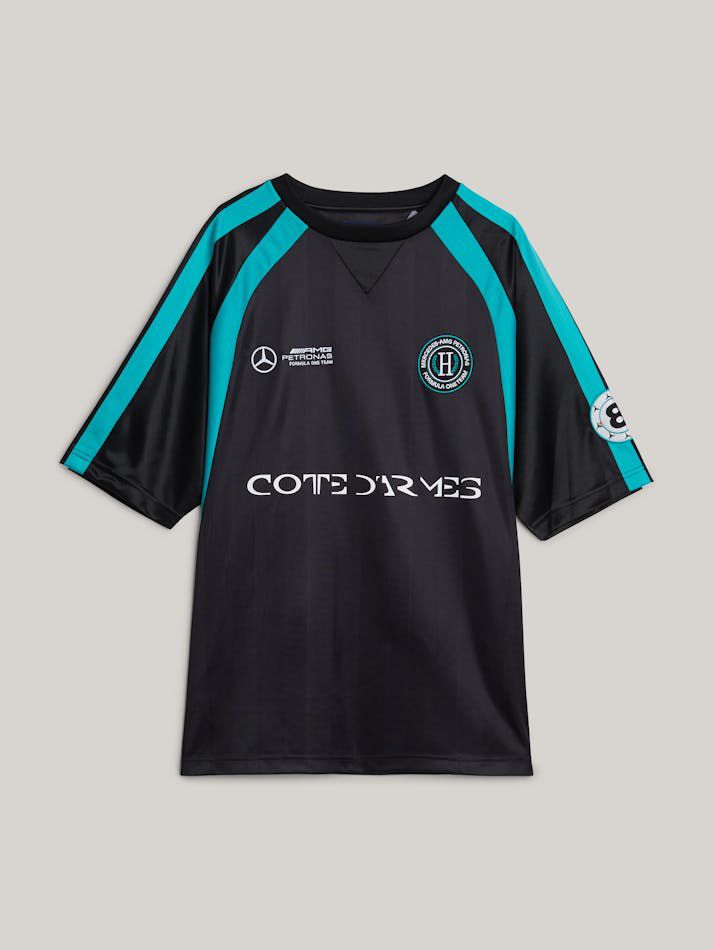TOMMY X MERCEDES F1 X CR GEORGE RUSSELL FOOTBALL T-SHIRT
