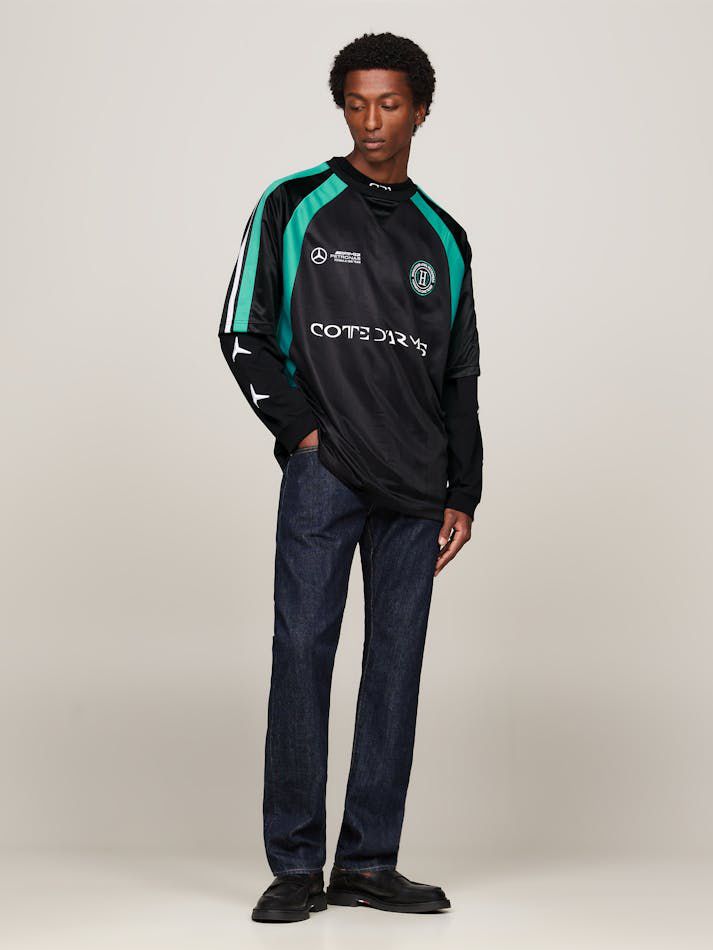TOMMY X MERCEDES F1 X CR GEORGE RUSSELL FOOTBALL T-SHIRT