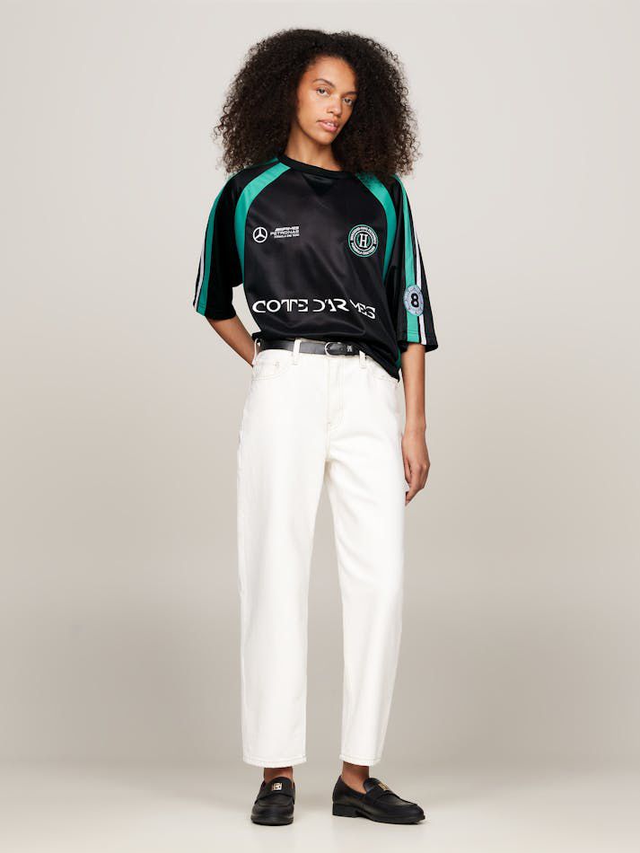 TOMMY X MERCEDES F1 X CR GEORGE RUSSELL FOOTBALL T-SHIRT