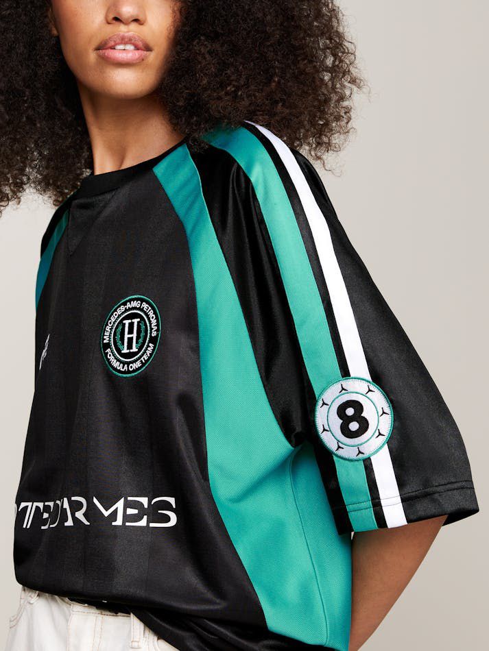 TOMMY X MERCEDES F1 X CR GEORGE RUSSELL FOOTBALL T-SHIRT