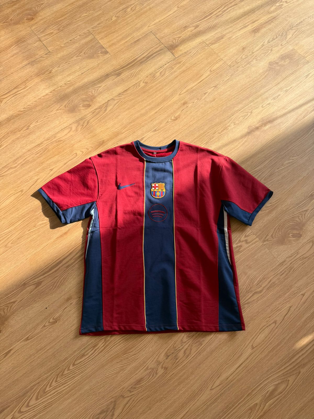 RED & NAVY STRIPED BARCELONA JERSEY