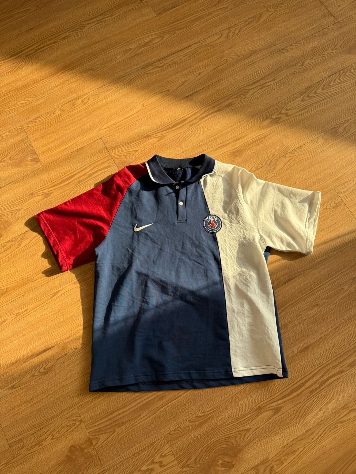 NAVY RED & CREAM PARIS POLO JERSEY